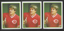 1986 TOPPS ALL-STAR GLOSSY  PETE ROSE # 51  ( 3 COPIES ) NICE CARDS
