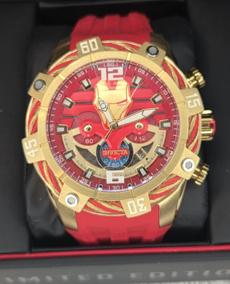 Invicta マーベル アイアンマン トニー・スターク 限定 腕時計 Invicta Marvels Iron Man Men's Watch Limited Edition - 52mm, Gold