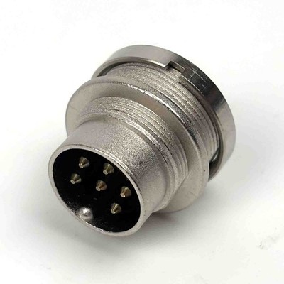 Lumberg SFV 60 Einbau-Steckverbinder gerade 6pol. Stecker M16 Löten, unused
