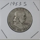 1953-S Franklin Silver Half Dollar 50C 90% Silver