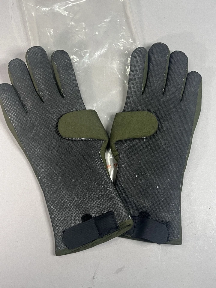 Guantes impermeables de pesca con mosca Hodgman, medianos para hombre, ajustados, verde neopreno Foto 2 de 4