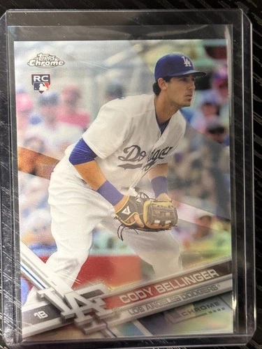 2017 Topps Chrome Cody Bellinger #79 Refractor RC Rookie Los Angles Dodgers