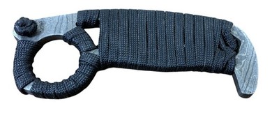 Metal Knife Trainer 550 Paracord Wrapped Handle Practice Training Knife