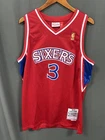 Allen Iverson HOF Signed Philadelphia 76ers Basketball Jersey AUTO BAS Sz XL