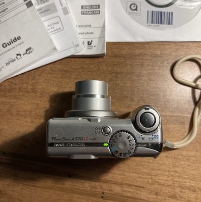 Buy Canon PowerShot A550 7.1MP Digital Camera - Silver online | eBay