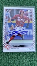 2022 Topps TJ Friedl Autographed Cincinnati Reds Rookie Card Beautiful Condition. rookie card picture