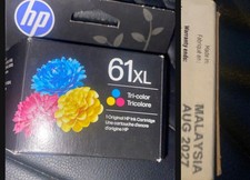 New Genuine HP 61XL Color Ink Cartridge SEALED Box & Foil 2027