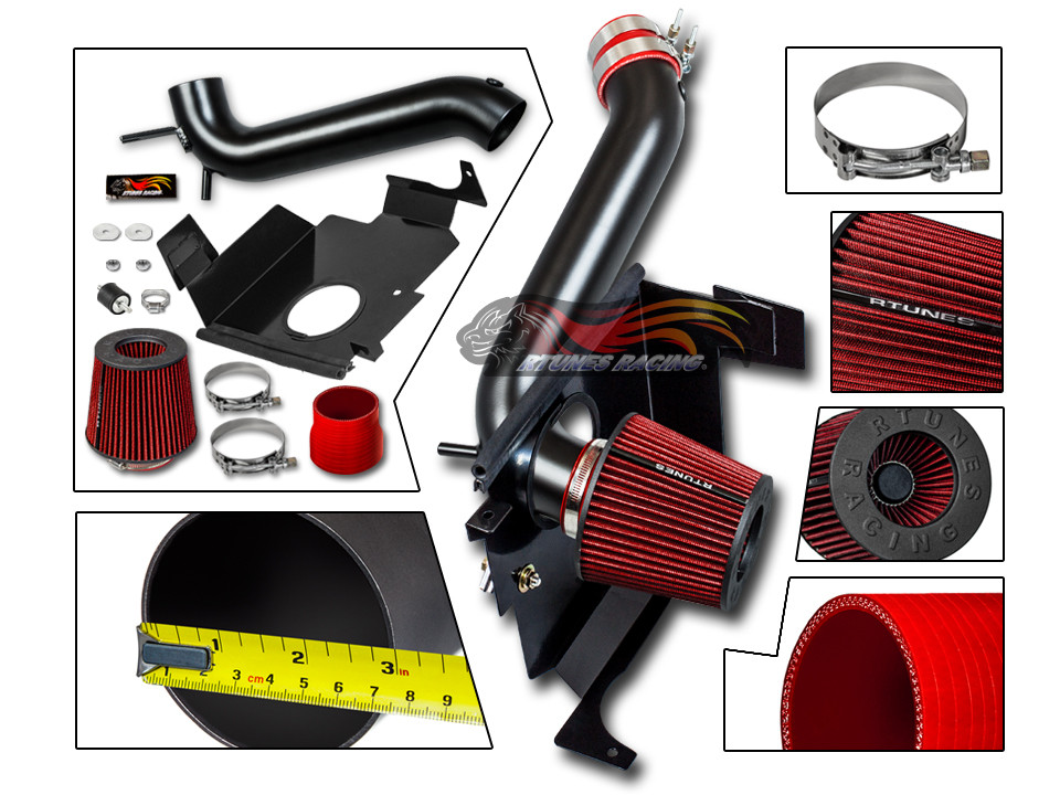 RTUNES For 2005-2010 Charger Challenger 300 3.5L V6 HEAT SHIELD COLD AIR INTAKE