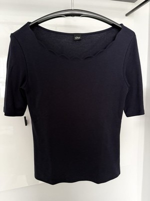 s.Oliver Black Label T-Shirt, dunkelblau, Größe 38, neu