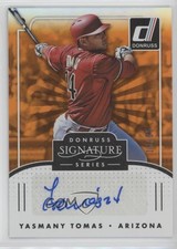 2016 Panini Donruss Signature Series Orange 16/25 Yasmany Tomas #SGS-YT Auto 0cz