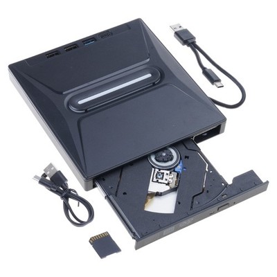 7 Port External USB3.0 External Disk Drive Player Portable Disc Burning