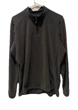 Arc'teryx Men's ENDOCON Half Zip Pullover Fleece Jacket Grey/Black Size Large