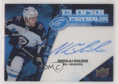 2017-18 Upper Deck Ice Glacial Graphs Nikolaj Ehlers #GG-NE Auto 7ci