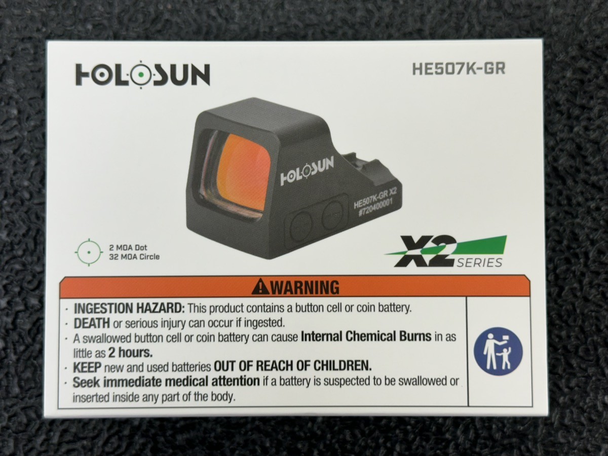 HOLOSUN HE507K-GR X2 Dot Sight - Black for sale online | eBay