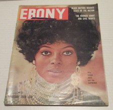 Ebony Magazine Feb 1970 - Diana Ross, Connie Hawkins (Phoenix Suns)