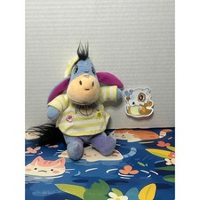 Disney Winnie the Pooh Eeyore Pajama PJs Bean Bag Plush Stuffed Animal Toy Doll