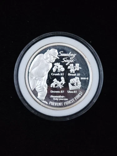 Smokey Bear 1 oz .999 Fine Silver Rounds Variety Design 1950-2