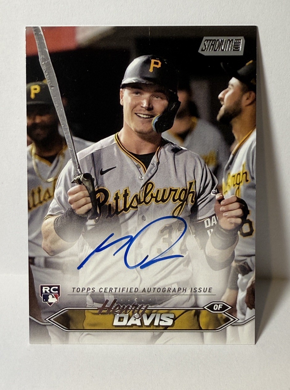 2024 Topps Stadium Club #SCBA-HD Henry Davis Auto Pittsburgh Pirates