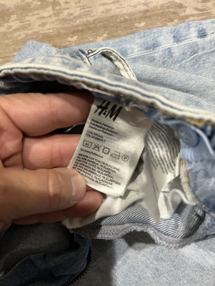 Pantalones de mezclilla H&M cintura ancha ajustable tiro alto niñas talla 12 Foto 4 de 4