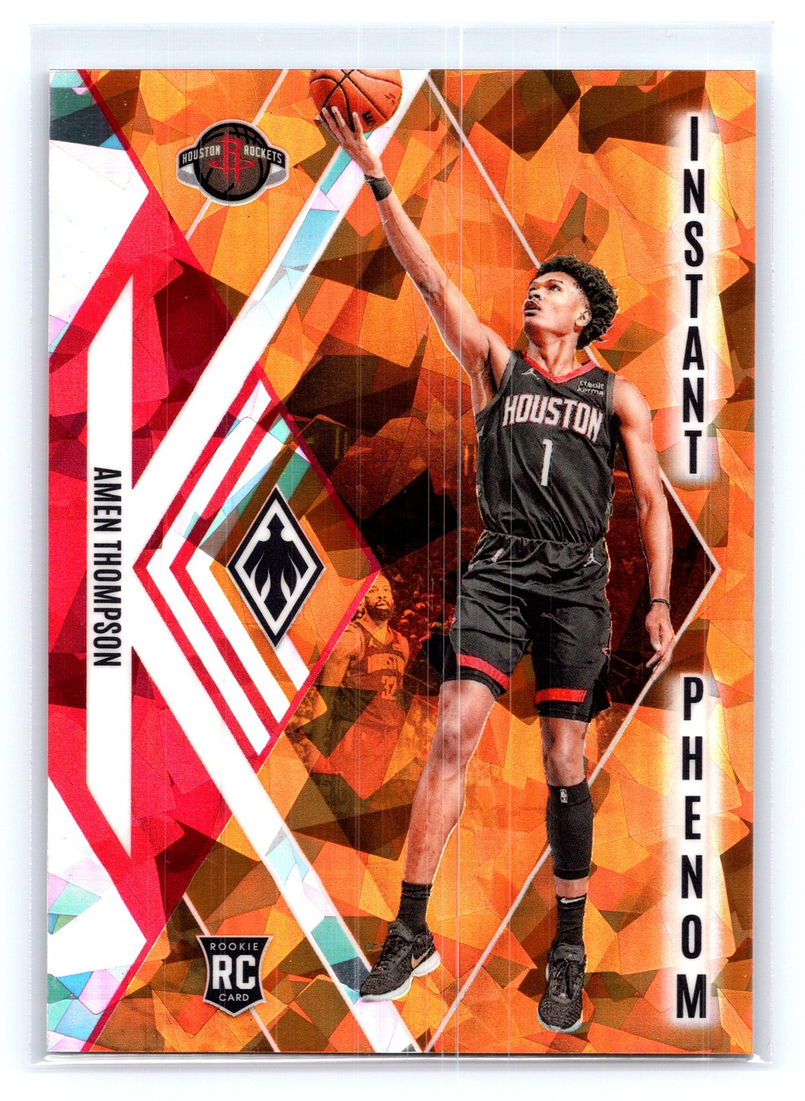 2023-24 Panini Phoenix Amen Thompson Instant Phenom Phoenix Orange Ice #/249 #22