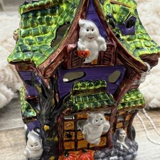 Halloween Lighted Haunted House Christopher Radko Ghost Manor Halloween Decor