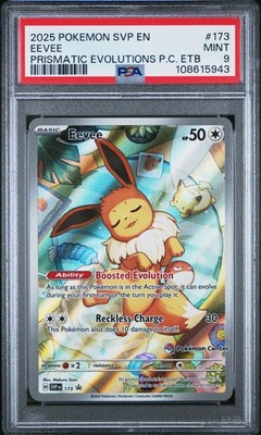 Eevee Pokemon Center Exclusive 2025 Pokemon Prismatic Evolutions