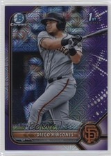 2022 Bowman Chrome Prospects Mega Box Purple Mojo Refractor Diego Rincones 0u7