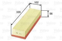 Valeo 585130 Luftfilter For CitroËN Peugeot