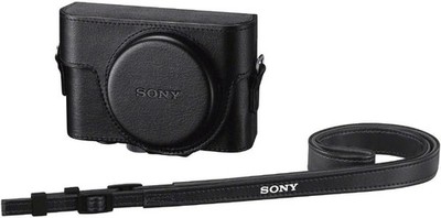 SONY Kamera Jacke Ledertasche für RX100 Serie schwarz LCJ-RXK BC NEU aus Japan