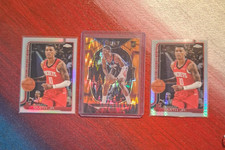 Jabari Smith Jr RC Orange Flash Prizm 2022 Select & 2025 Topps Chrome Refractors