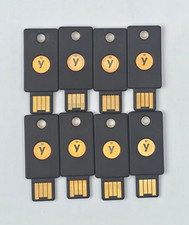 Lot of 8 YubiKey 5 NFC USB Security Keys FIDO2 U2F Tested Reset Firmware 5.4.3