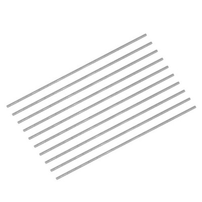 10Pcs 1x60mm(Dia -0/-0.01mm) Round Steel Rod 63-65 HRC HSS Lathe Bar Tool