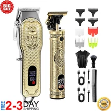Professional Hair Clippers for Men, Cordless Barber Clippers and Trimmer Set