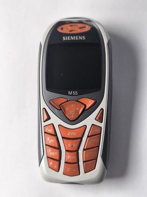 Siemens  M55 grau orange vintage Handy für Sammler oder Bastler schöner Zustand