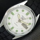 SEIKO 5 AUTOMATIC VINTAGE REFURBISHED JAPAN MENS WHITE DIAL WATCH a444237-1