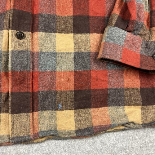 LL Bean Flannel Shirt Mens 2XL Plaid Traditional Fit Chamois Outdoors 277981 - Picture 3 of 8