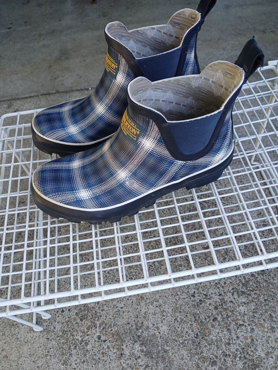 Pendleton Rain Boots Women's Plaid Pattern - image 1