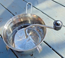 Foley Food Mill Stainless Steel Manual Masher Strainer Ricer No 101 Canning