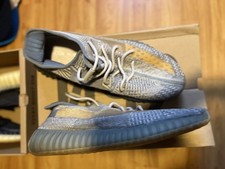 adidas Yeezy Boost 350 V2 Gray Primeknit Lace Up Low Top Men's Sneakers size 14