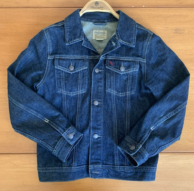 Ralph Lauren RL Polo Denim Trucker Jacket Kids Women #D709 Dark Wash