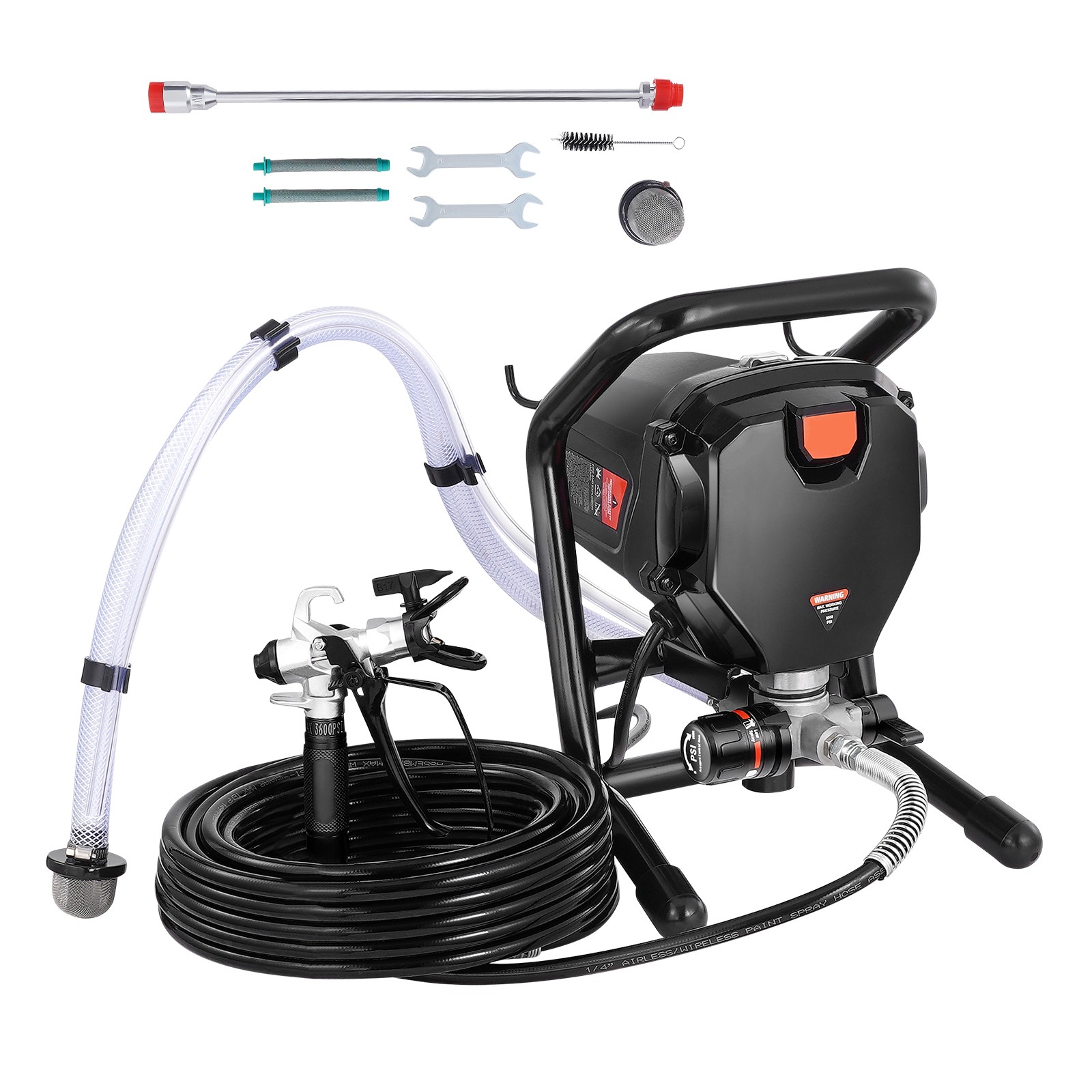 Système de pulvérisation de peinture sans air 750W pour peindre sans trace ni fatigue