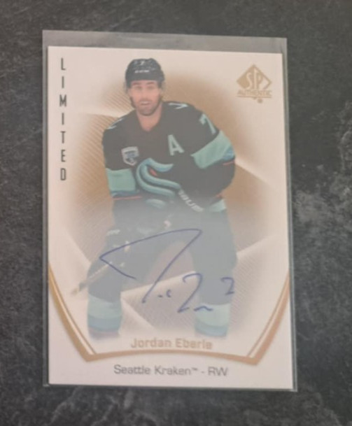 2021-22 Upper Deck SP Authentic Limited Gold Jordan Eberle Auto #76
