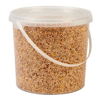 Premium Wellensittichfutter Samenmischung, 2,5 l Wanne 