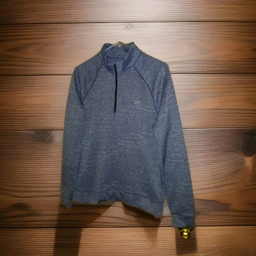 VETEMENTS Giacca Greg Norman uomo media statica grigia foderata in pile quarto di zip 42x25