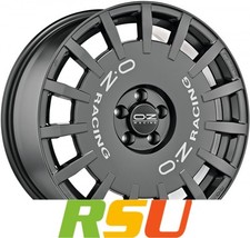4x OZ Rally Racing dark graphite 7x17" ET48 LK5 112 ML 75 Alufelgen 17 Zoll