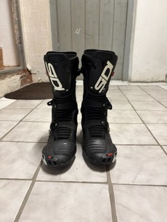Sidi Motorradstiefel Mag1 Gr. 44 Schwarz Rot Gebraucht