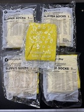 Non Slip Safety Socks Double Sided Tread Hospital Grip Pack of 5 Pairs XL New