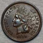 About Uncirculated 1879 Indian Head Cent, Razor-Sharp, Lustrous specimen.