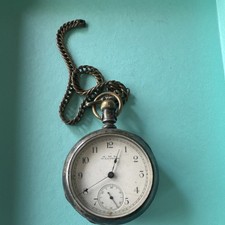 Waltham Full Hunter Coin Silver Pocket Watch ...