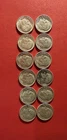 (12) Rosevelt Dimes (6) 1963-D and (6) 1964-P